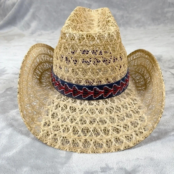 REZGO |  MEXICO STRAW COW BOY STIFF HAT - Picture 5 of 13